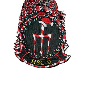 Lot of 25 HSC-9 Trident Christmas Patches 4" NEW